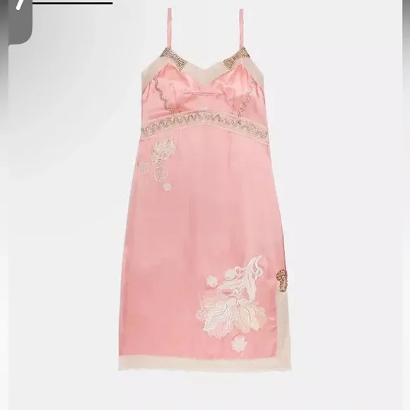 Coach NWT silk slip dress. Size 6 - Picture 2 of 12